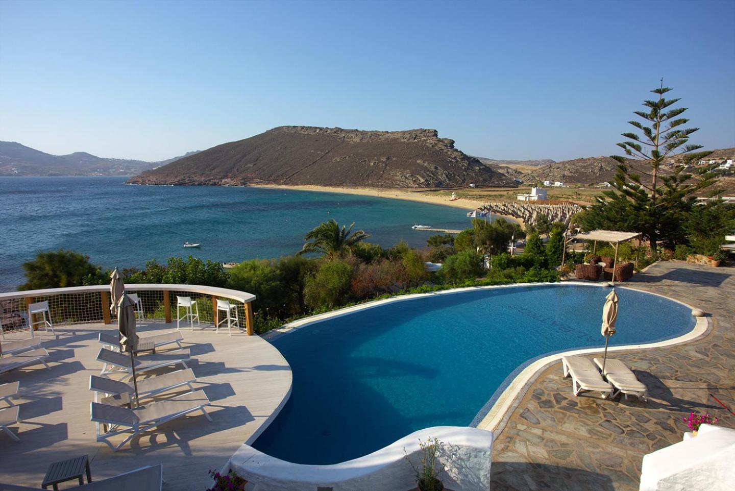 ホテル Albatros Club Mykonos Panormos  エクステリア 写真